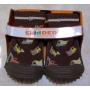 SKIDDER BROWN CAR SHOE SOCK-BOY SKIDDER BROWN CAR SHOE SOCK-BOY